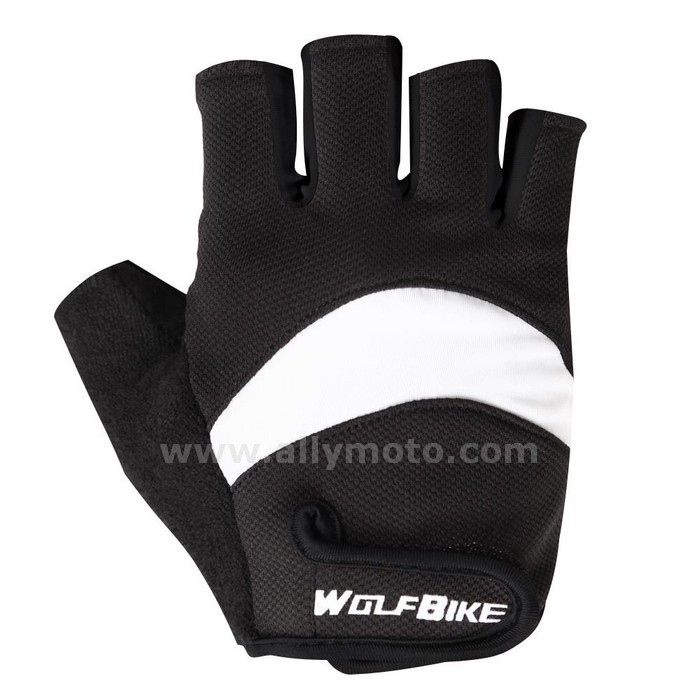 130 Microfiber Breathable Mesh Gloves Unisex Half Finger@4